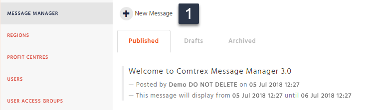 Enterprise - Admin - Message Manager