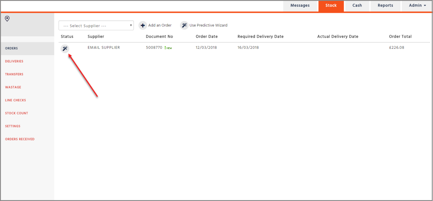Enterprise - Stock - Suggested Ordering (Manual and Automated)
