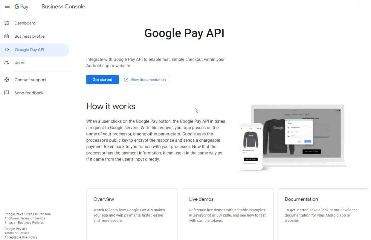 iOrder Platform → Google Pay Setup